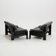 Postmodern German brutalist lounge sofa by Rolf Benz for Musterring, 1990s, set of 2