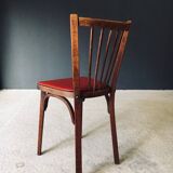 French Reconstruction Bistro Chairs from Baumann, 1950s, Set of 8