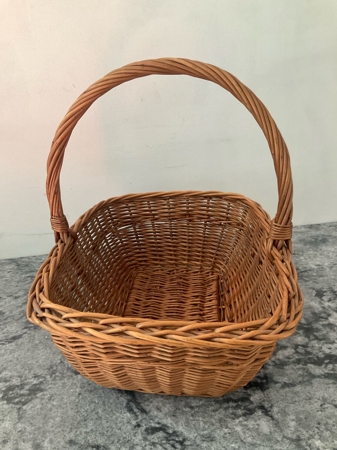 Vintage woven wicker basket