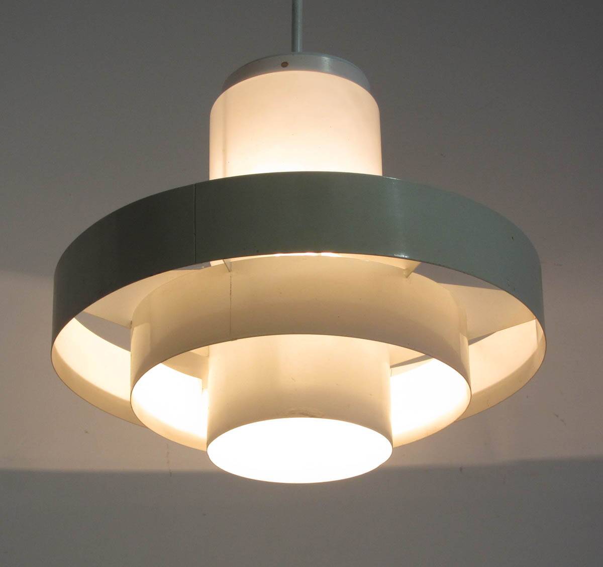 Large Fog and Morup industrial vintage pendant lamps