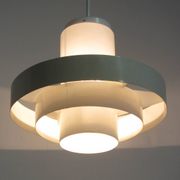 Large Fog and Morup industrial vintage pendant lamps