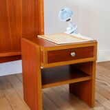 Small teak bedside table, Mid-Century, 1960