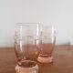Set of 5 pink glasses