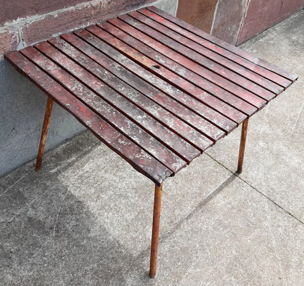 Table de jardin pliable années 60