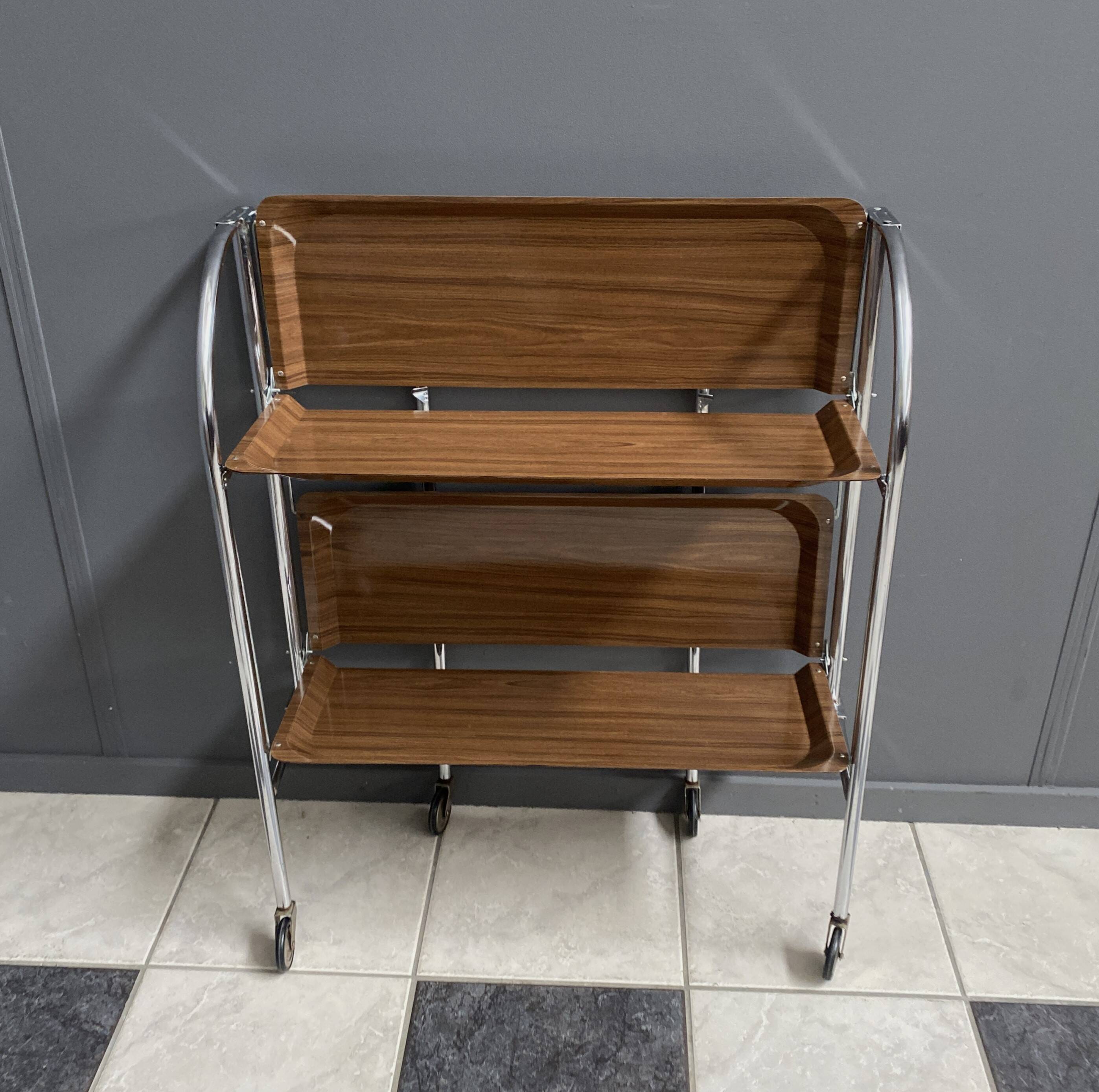 Foldable serving trolley by Bremshey & Co 1970s