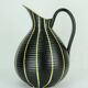 1950s mid century VASE jug model no. 106-30 yellow stripe decor