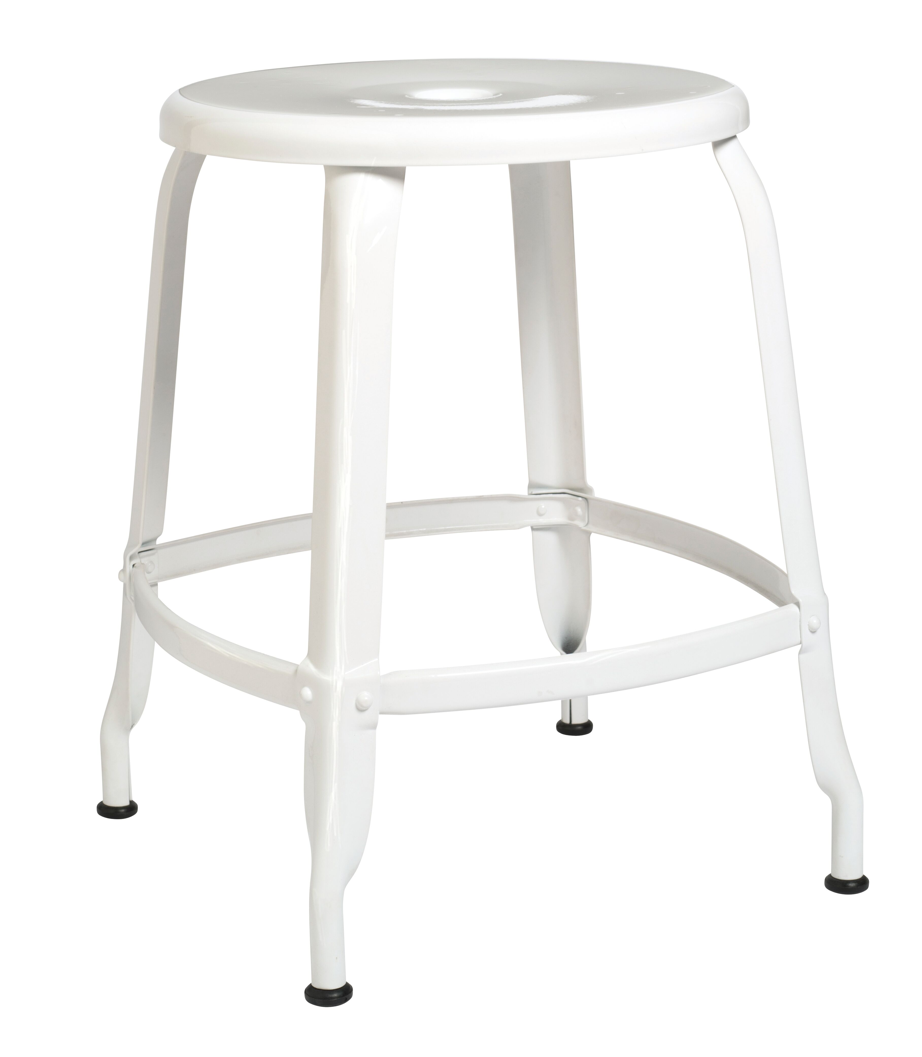 Tabouret H45 Nicolle blanc signalisation Ral 9003