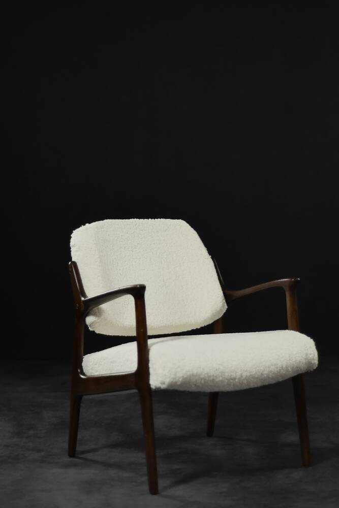 Vintage Scandinavian modern lounge chair in teak Domus by Inge Andersson for Bröderna Andersson.