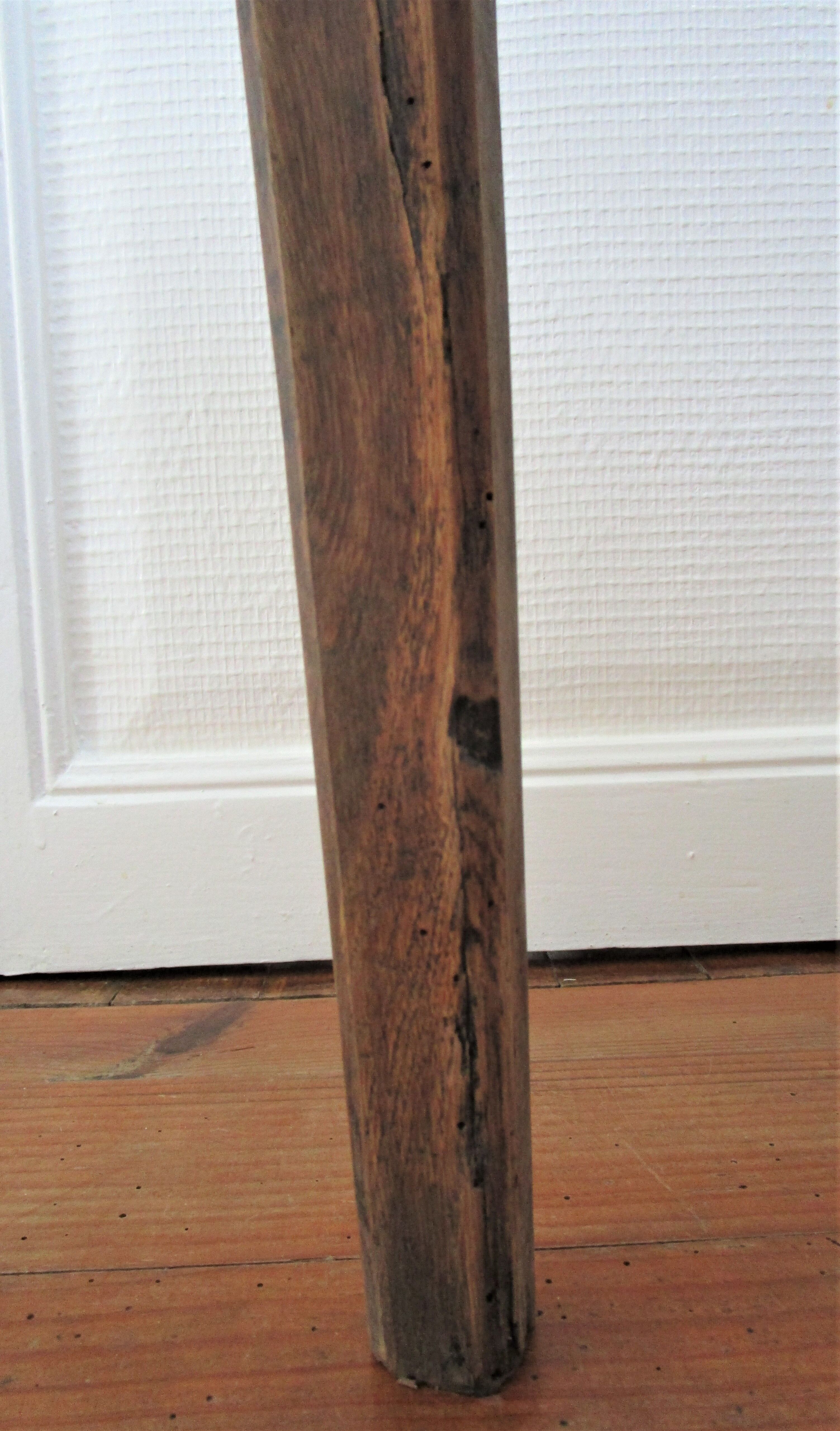 Bedside table solid oak patinated early twentieth century