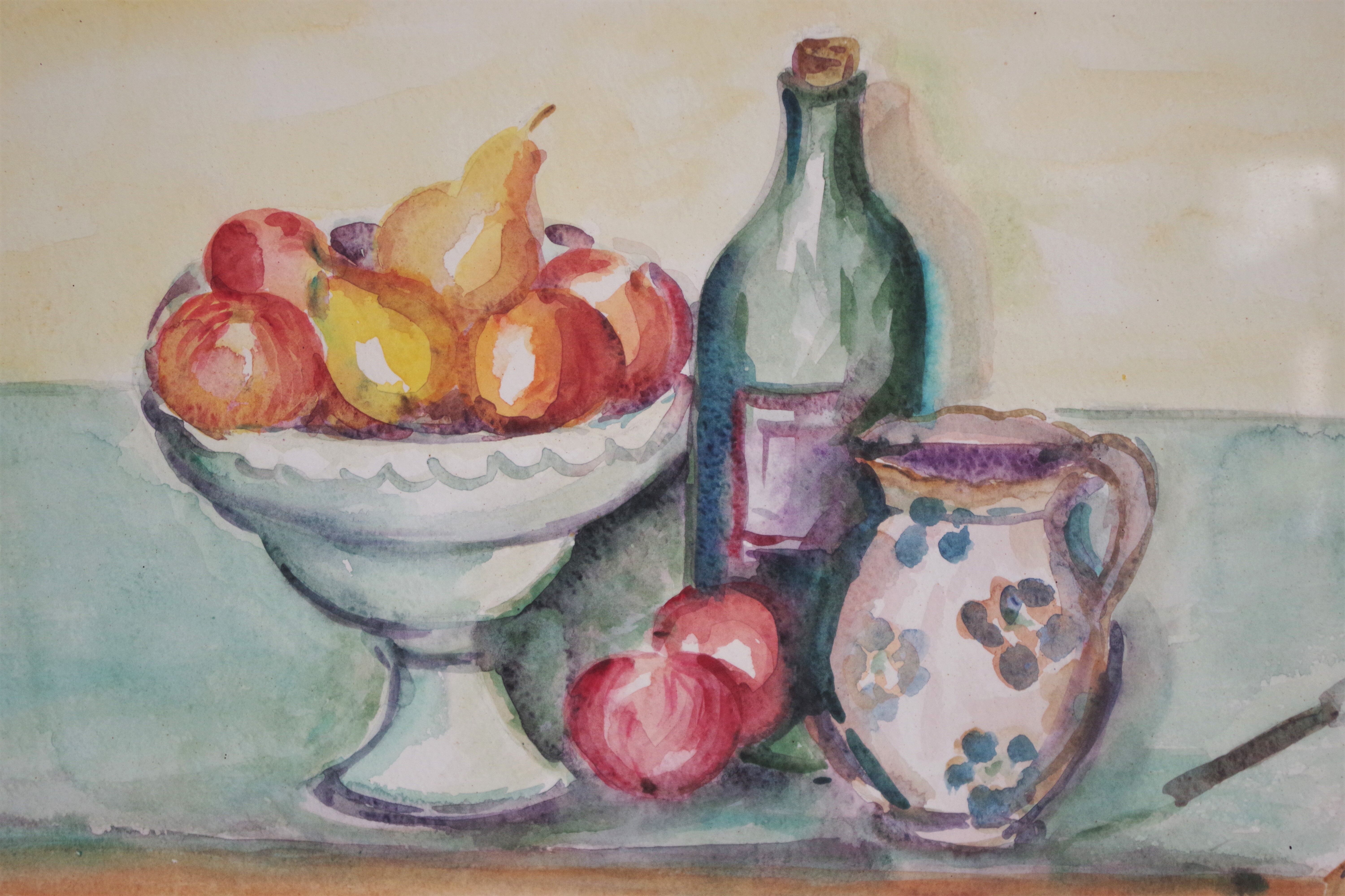 Oil painting on canvas depicting Still Life, Serini, 1994