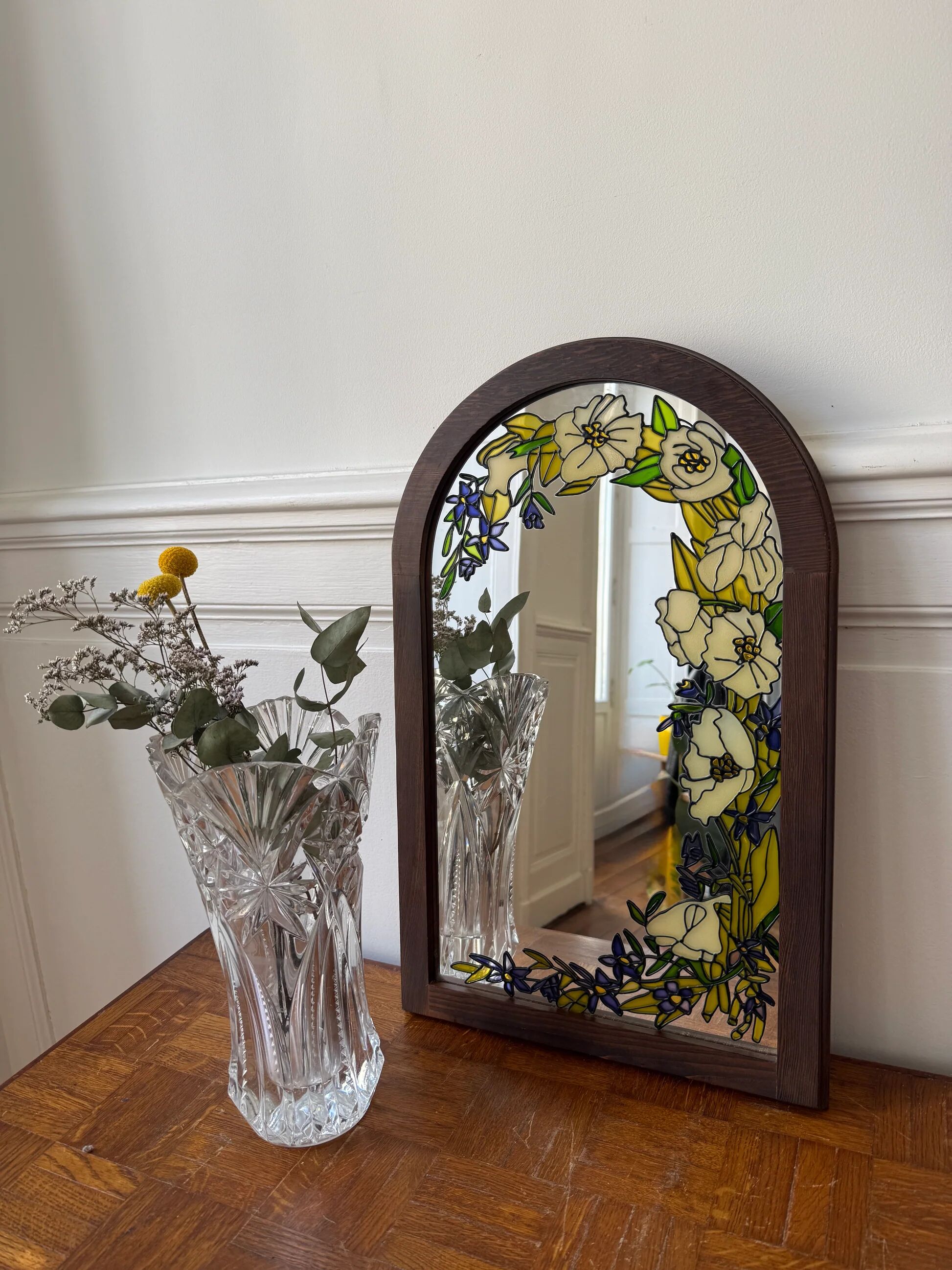 Tiffany style / Art Deco mirror