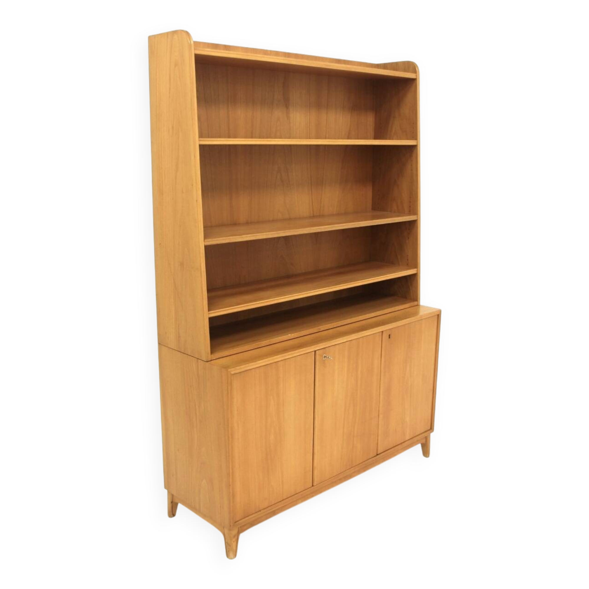 Scandinavian elm bookcase, Swedish modern, Sweden, 1940