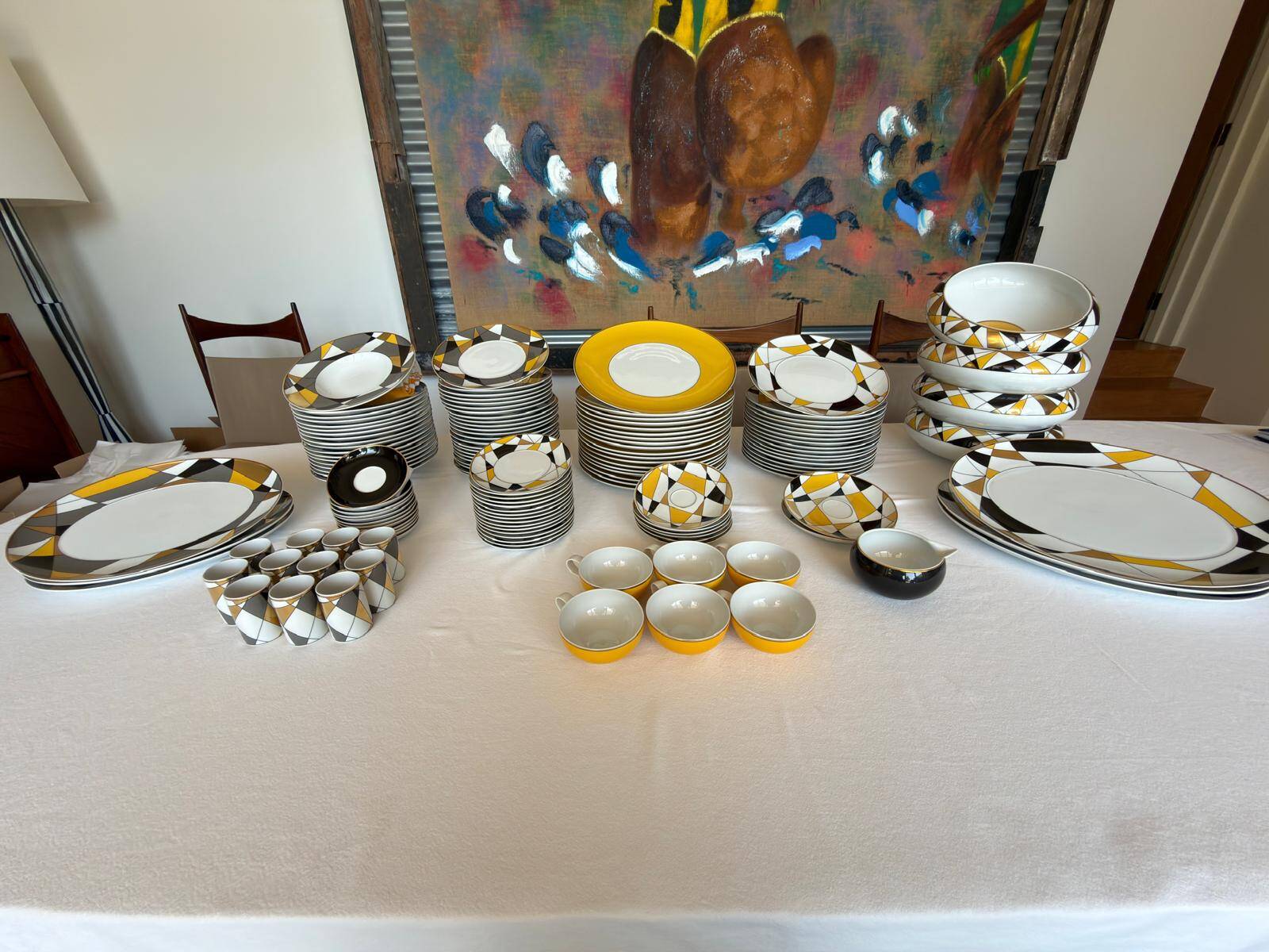 "Arlequim" porcelain dinnerware from Vista Alegre - Complete set