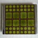 Vintage trivety ceramic and metal tiles