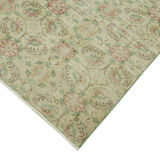Handmade oriental contemporary 1980s 240 cm x 356 cm beige wool carpet