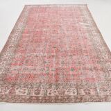 7x11 Pale Red Classic Vintage Rug, 204x335Cm