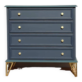 Commode vintage bleue