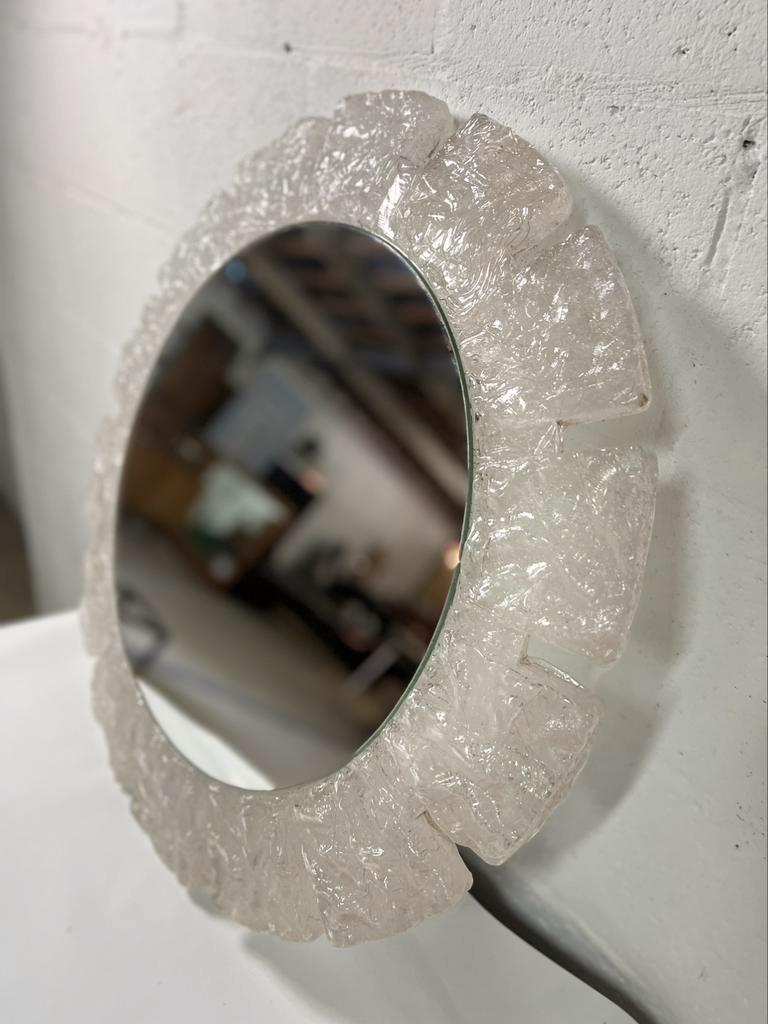 vintage mirror iced glass hillebrand
