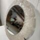 vintage mirror iced glass hillebrand