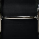 Charles & Ray Eames EA219 Office Chair in Chrome and Black leather, Vitra