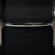 Chaise de bureau Charles & Ray Eames EA219 en chrome et cuir noir, Vitra