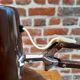 Lampe architecte Ledu marron 70's