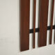 Wooden and metal wall coat rack, 1960