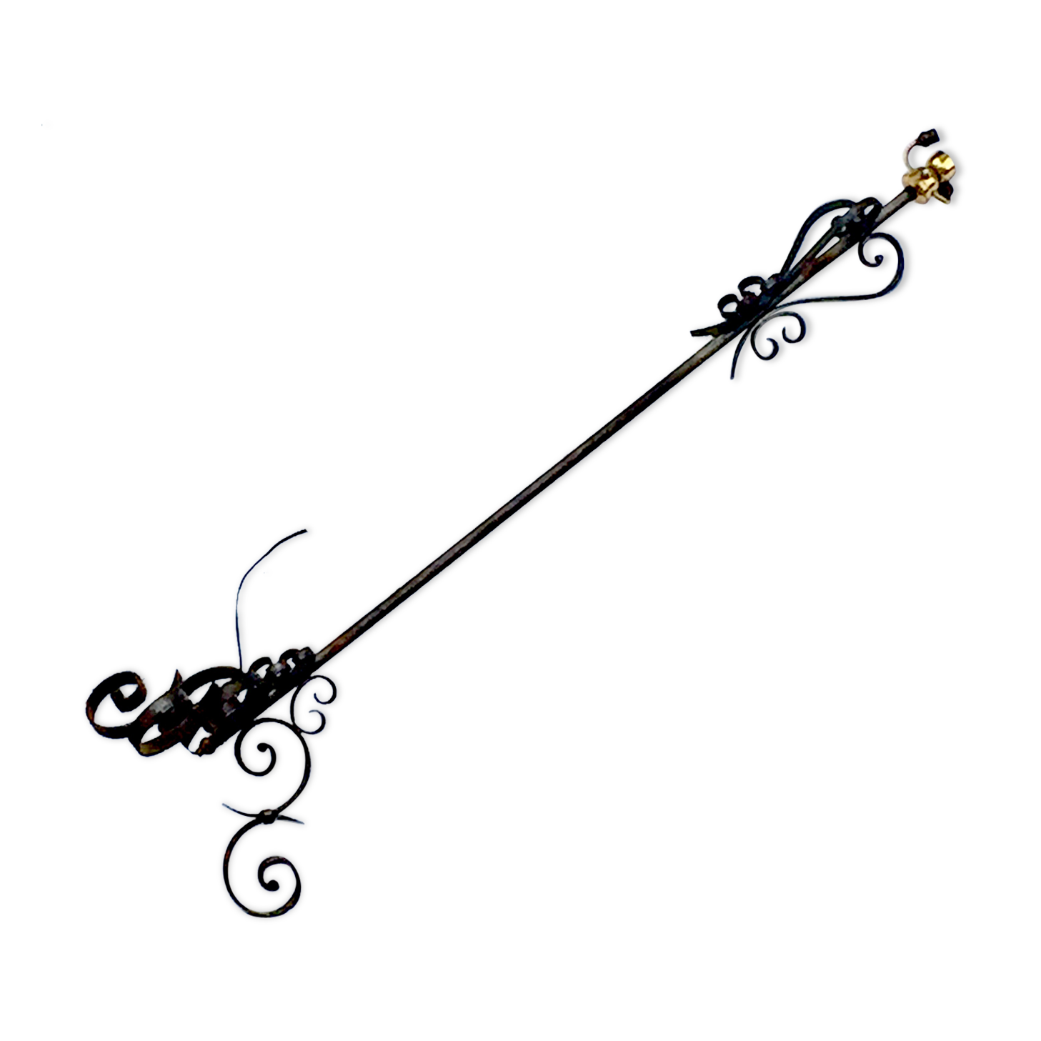 Vintage wrought iron lamp 1950