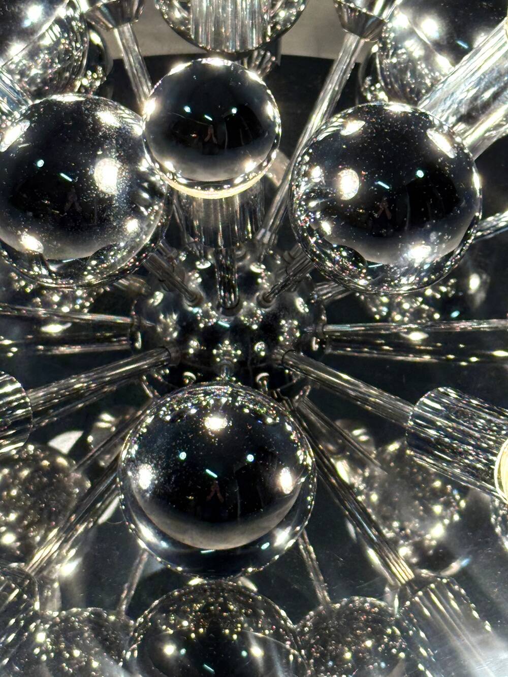 Cosack chrome Sputnik wall lamp / ceiling lamp 1960’s