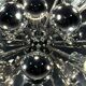 Cosack chrome Sputnik wall lamp / ceiling lamp 1960’s