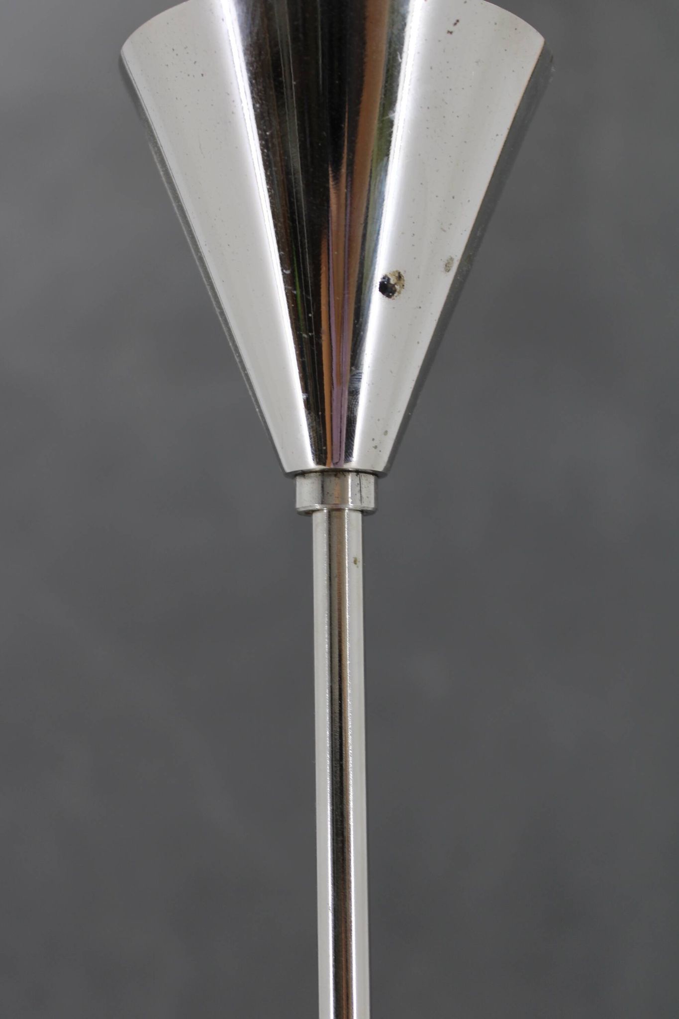 1970s Sputnik Chrome Plated 9-Flamming Chandelier by Kamenicky Senov , Czechoslovakia