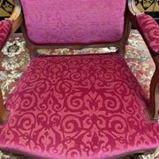 Pair of Louis XV style armchairs, 19th century
