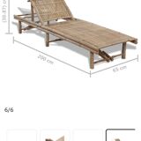 Bamboo deckchair