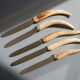 5 wooden deer knives, 60s in France