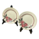 Two Digoin Sarreguemines dessert plates