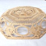 Old braided lace basket