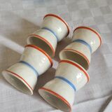 Porcelain diabolo egg cup, set of 4