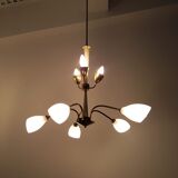 Lustre vintage en laiton des années 1950