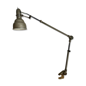 Vintage 1950 Lumina industrial factory workshop lamp - 75 cm