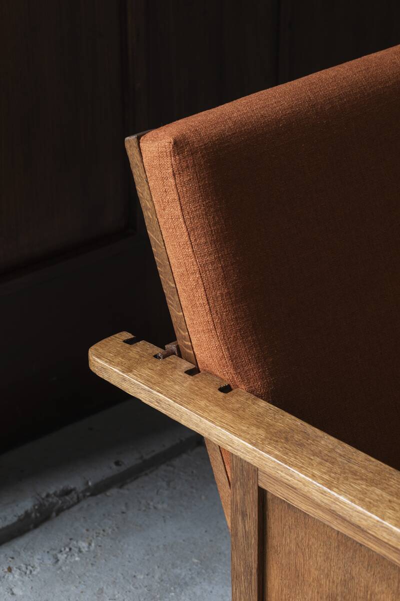 Reclining easy chair, Amsterdamse school, Dutch design, 1930s
