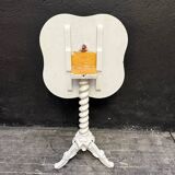 Guéridon, small painted wooden side table