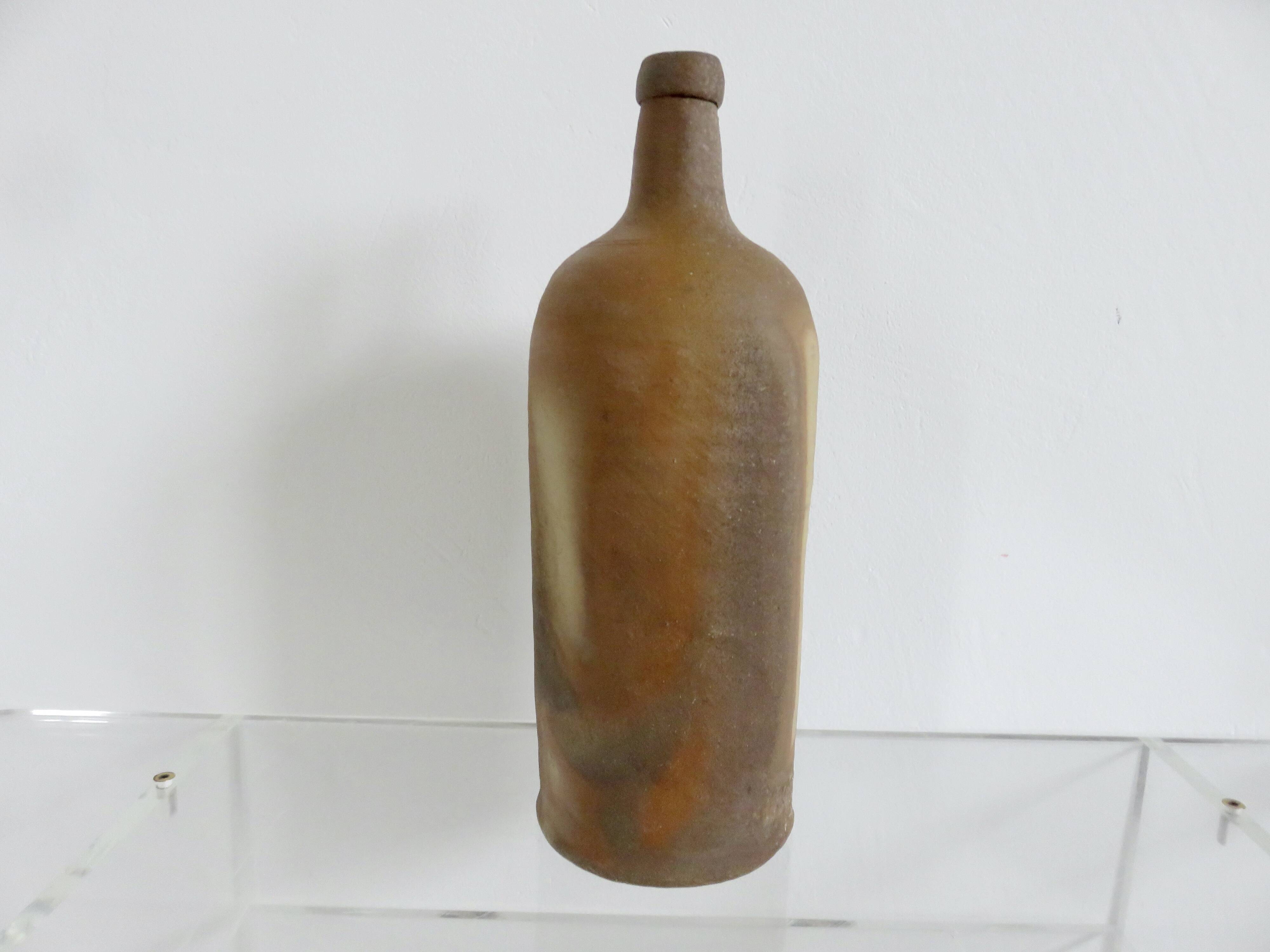Large chamotte stoneware vase, 1970s