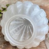 Antique Art Deco Globe Lamp in Molded Pressed Glass