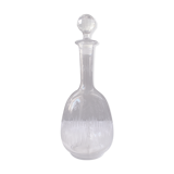 Carafe en verre taillé avec décors floral
