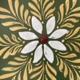 Alsatian plate dish in glazed ceramic
