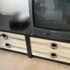 Space Age bedside tables from the 60s/70s.