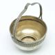 Eclectic sugar bowl, silver-plated brass, Sweden, early 20th century