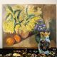 Oil on canvas still life "the mimosa"