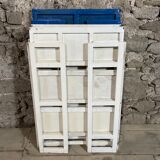 Set of three vintage folding shelves