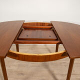 Round vintage extendable dining table from Mcintosh